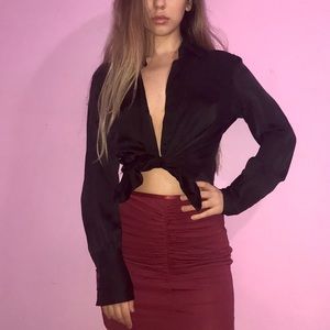 💖 BANANA REPUBLIC 100% SILK BUTTON DOWN 💖